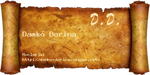 Damkó Dorina névjegykártya